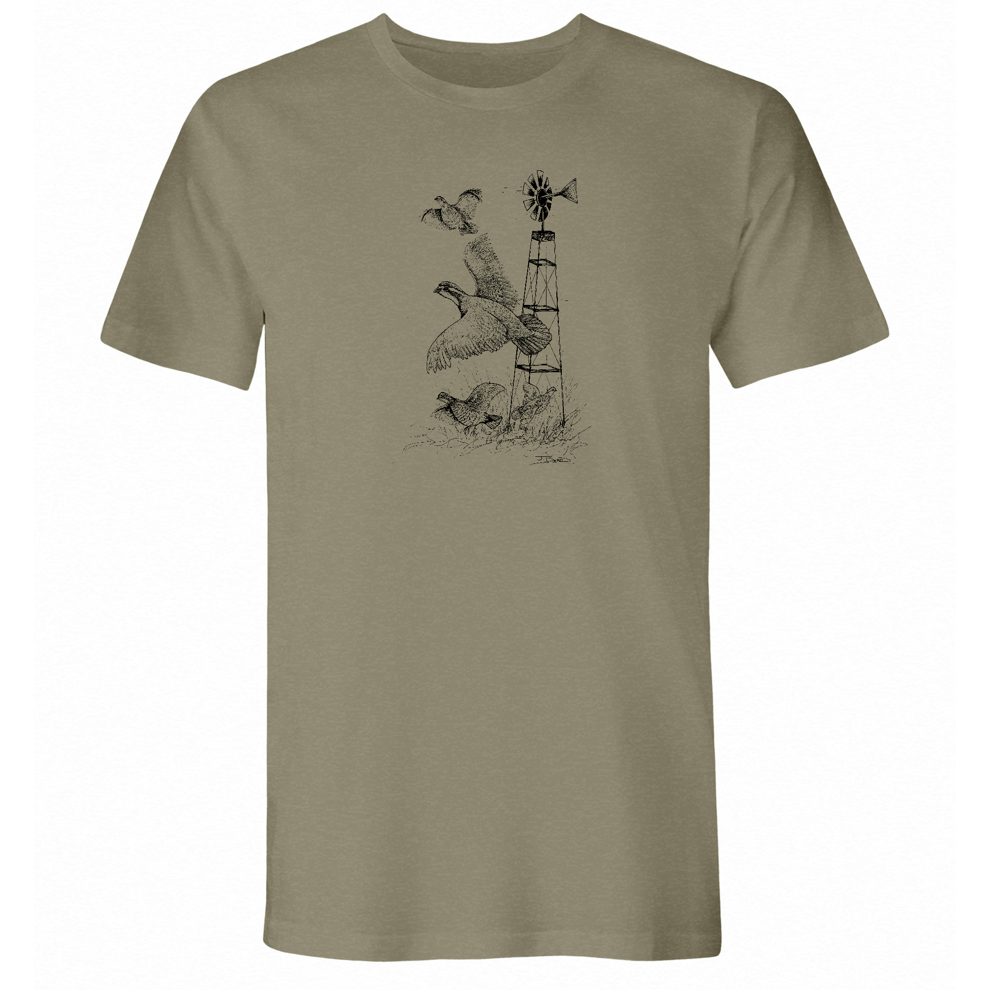 Mens 3X-Large Light Olive Style_T-Shirt