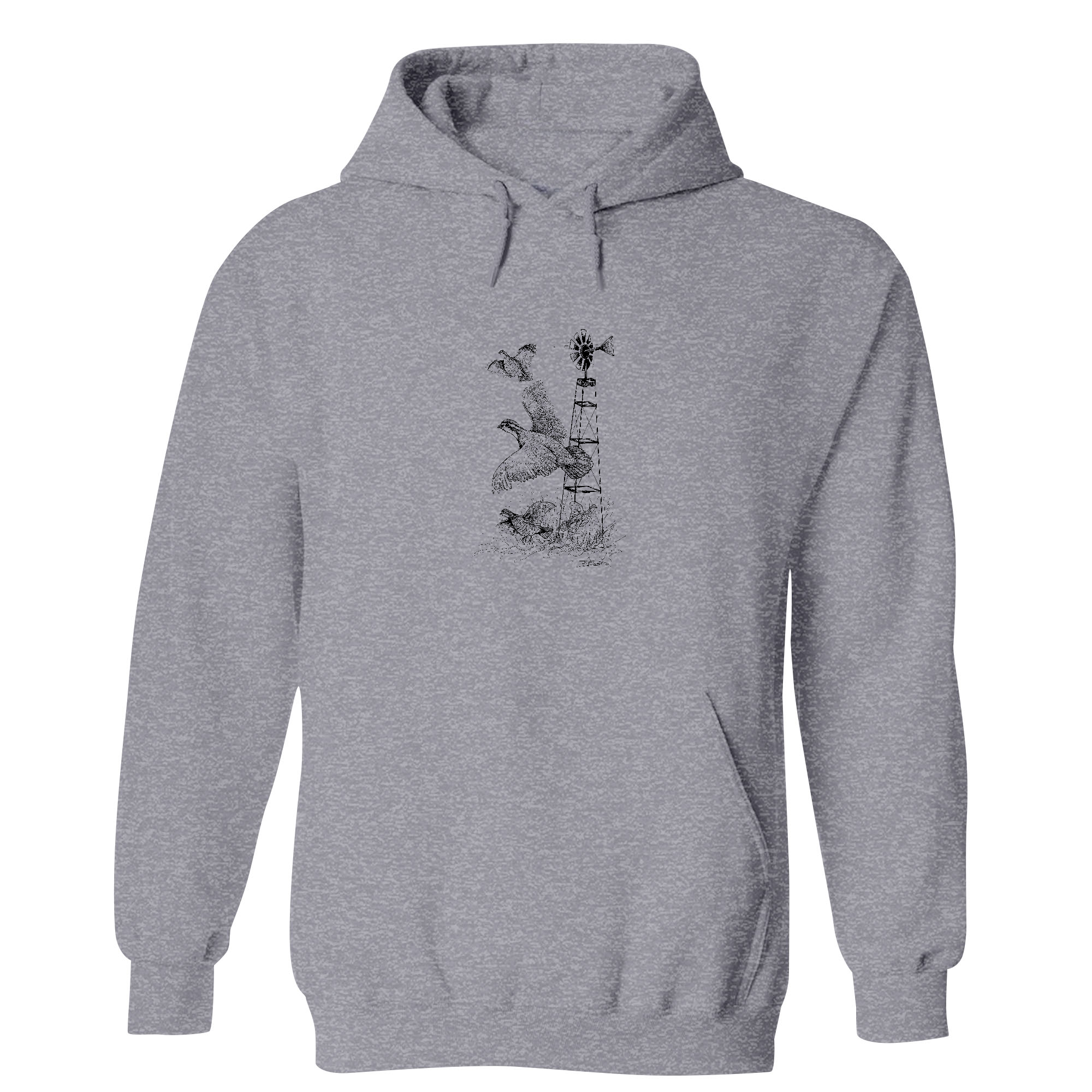 Mens 2X-Large Gunmetal Heather Style_Hoodie