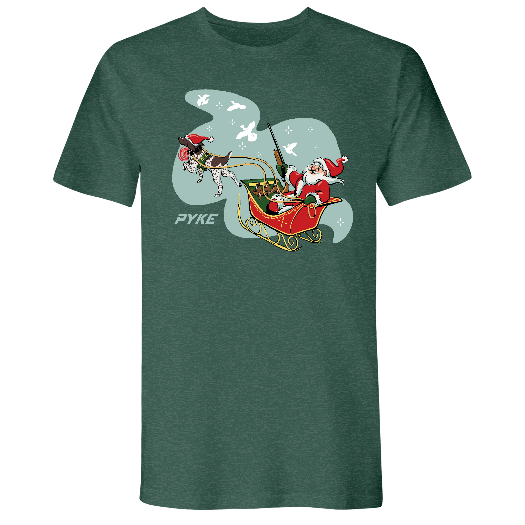 Mens Small Heather Forest Green Style_T-Shirt