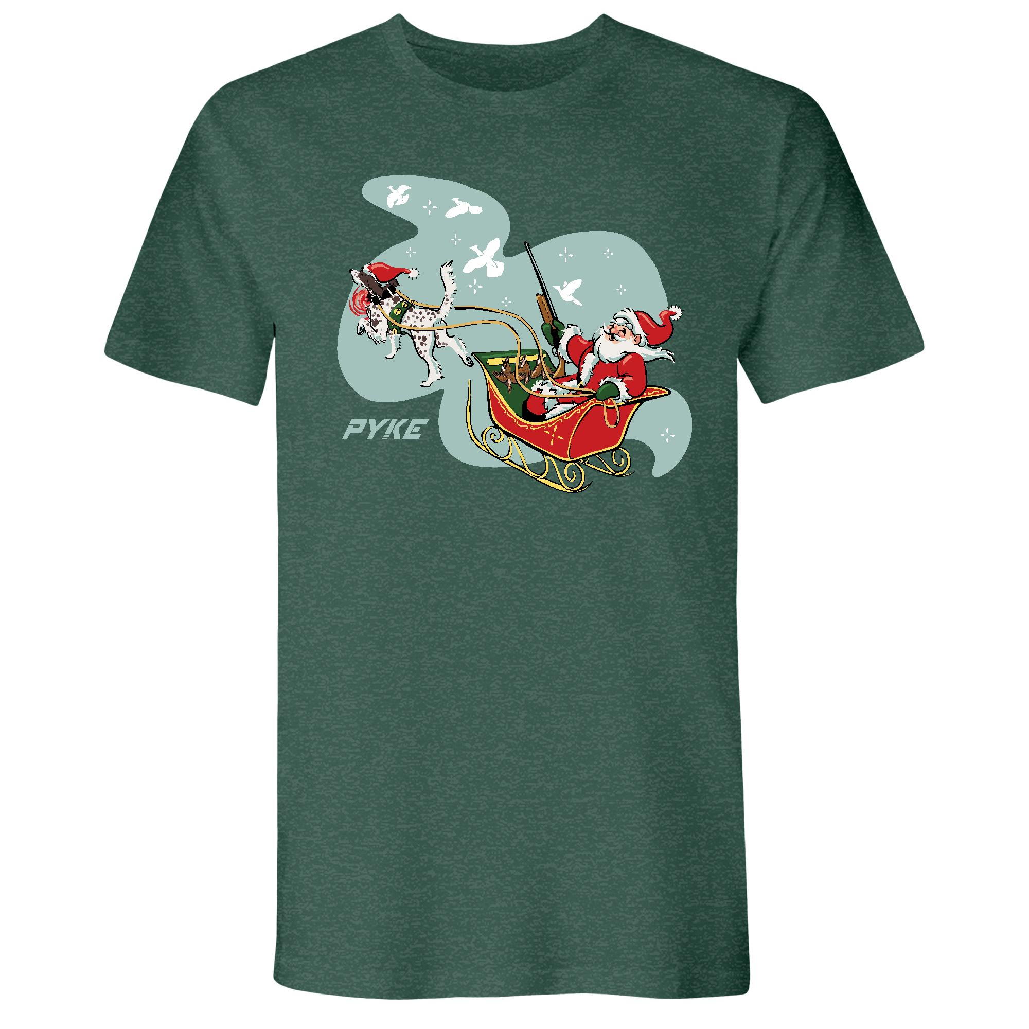 Mens Small Heather Forest Green Style_T-Shirt