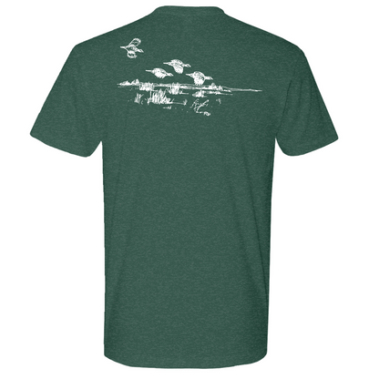 Mens Medium Heather Forest Green Style_T-Shirt