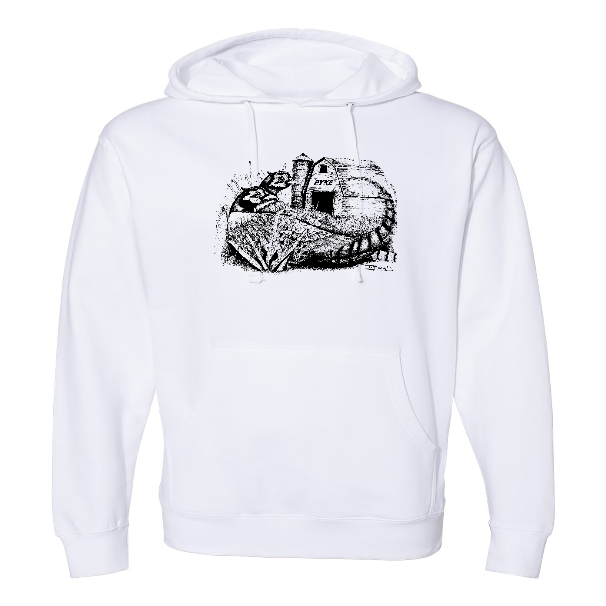 Mens 2X-Large WHITE Hoodie