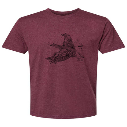 Mens 2X-Large HEATHER_MAROON T-Shirt