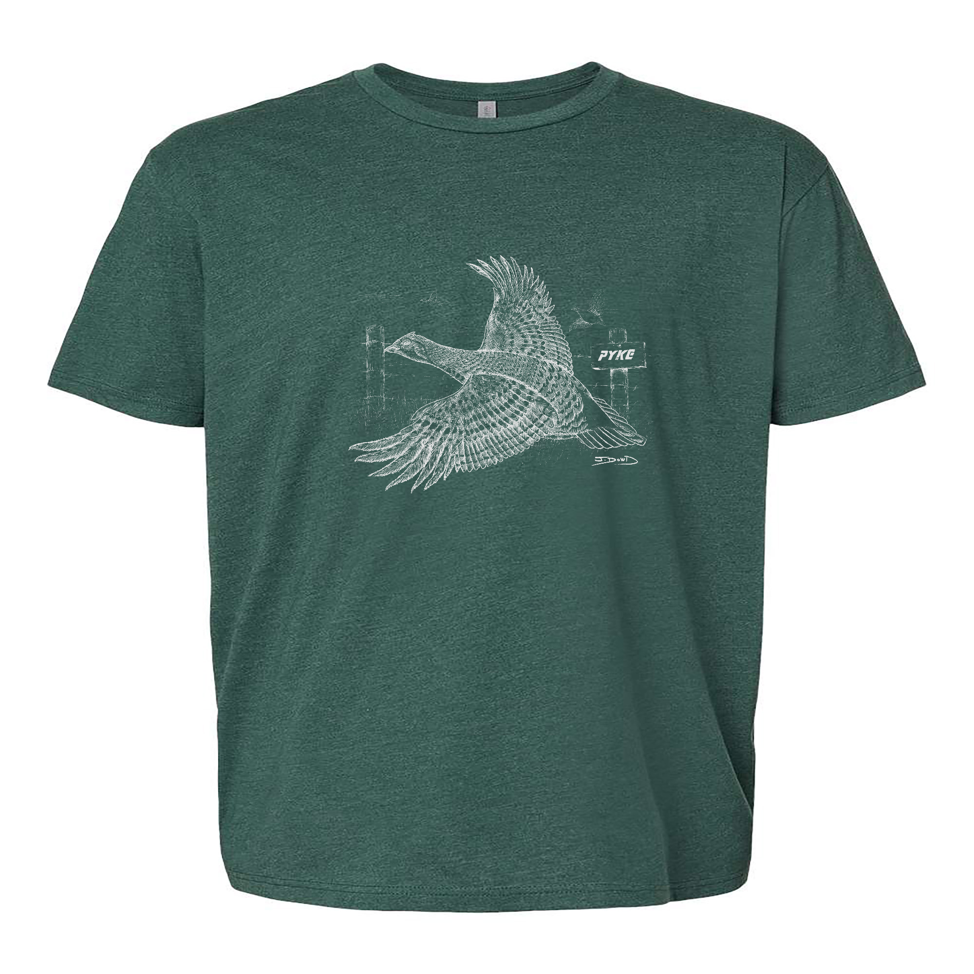 Mens 2X-Large HEATHER_FOREST_GREEN T-Shirt