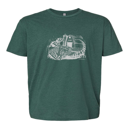 Mens 2X-Large HEATHER_FOREST_GREEN T-Shirt