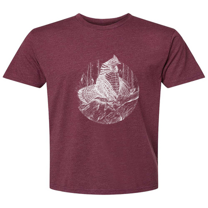 Mens 2X-Large HEATHER_MAROON T-Shirt