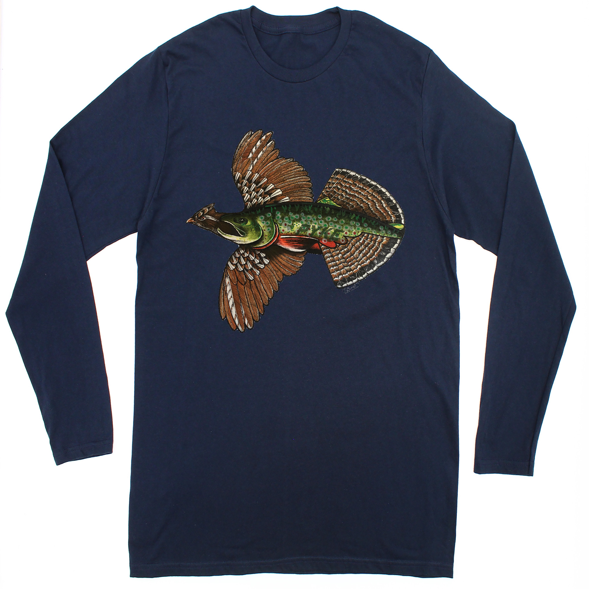 Jay Dowd Grouse-Trout Long Sleeve Tee